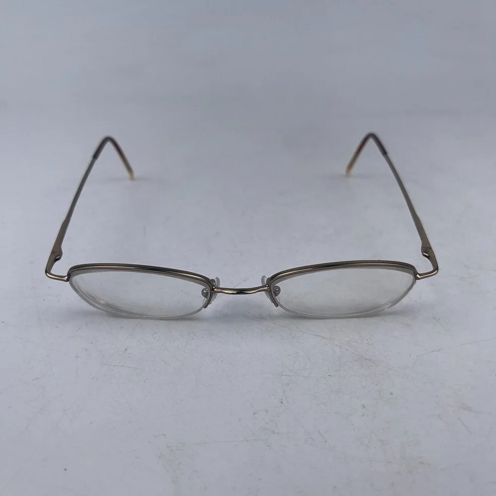 Chelsea Morgan CM 535 Women's Eyeglasses Frame Gold Metal Oval 47-20-135mm‎